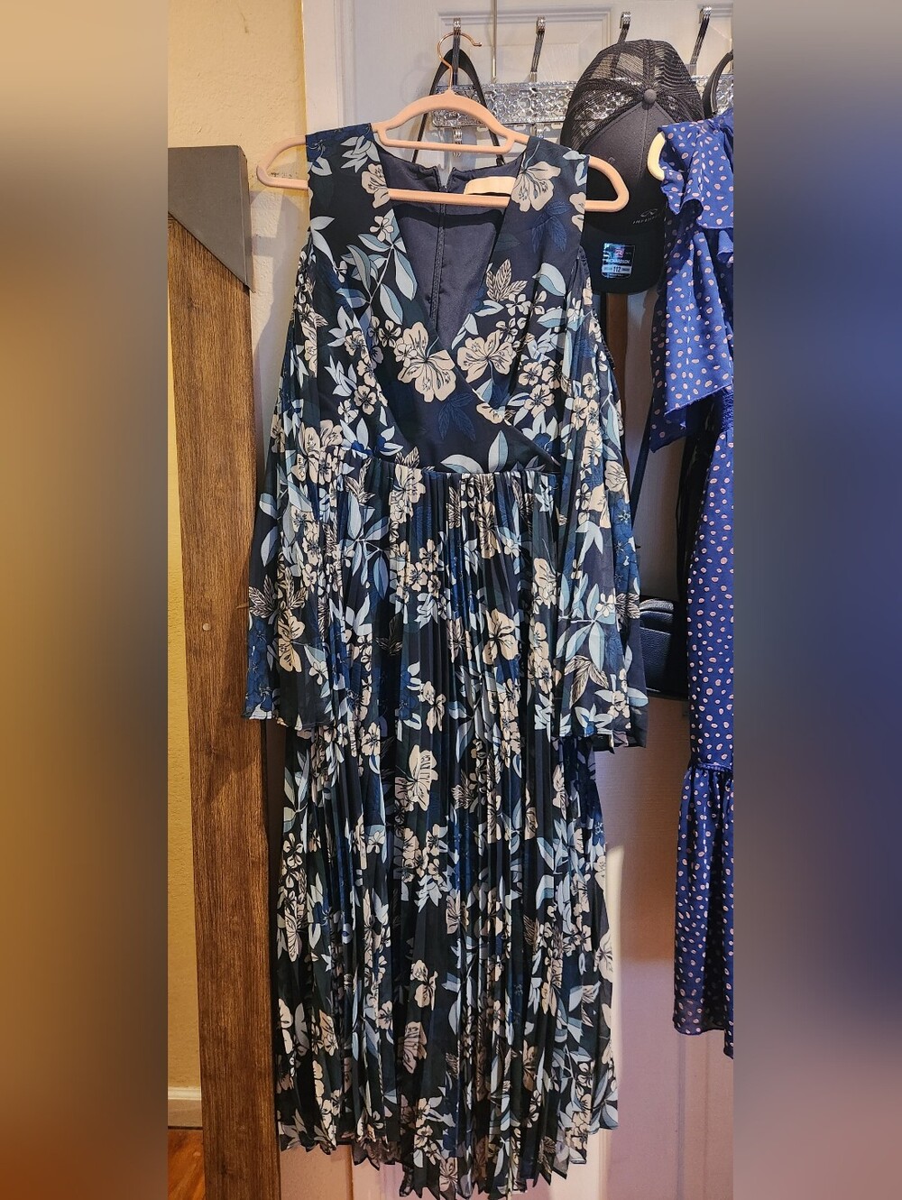 KEEPSAKE the Label Navy Floral Long Sleeve Dress